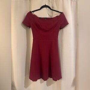 Women’s Burgundy Off The Shoulder Mi Ami Dress